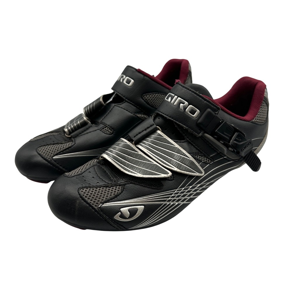 Giro Solara Women's EU 40 US 8.25 Cycling Shoes Road Bike Black Maroon